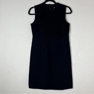Identity by Lord and Taylor Wool Rich Blend sleeveless bodycon dress black, sz 2
